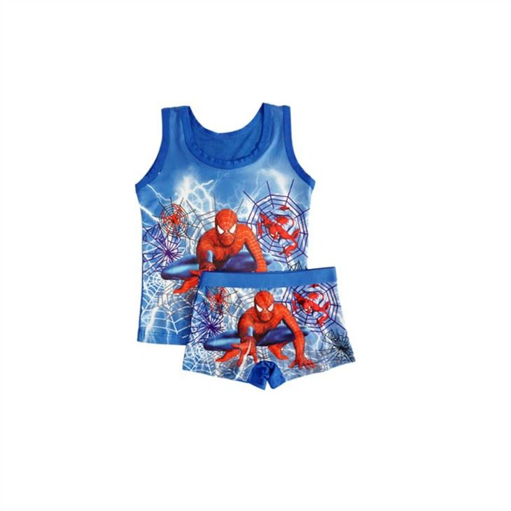 blue kids underpants spideman Baby Cartoon Boys Children Boxers Underwear manufacture