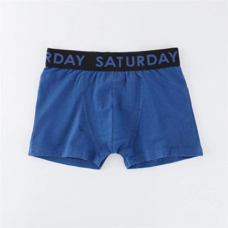 Premium Cotton Modal Boys Boxers Solid Color Dark Blue